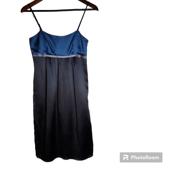 H&M Women's 100% Silk Spaghetti Straps Mini Dress Size 1/2 - Picture 1 of 4